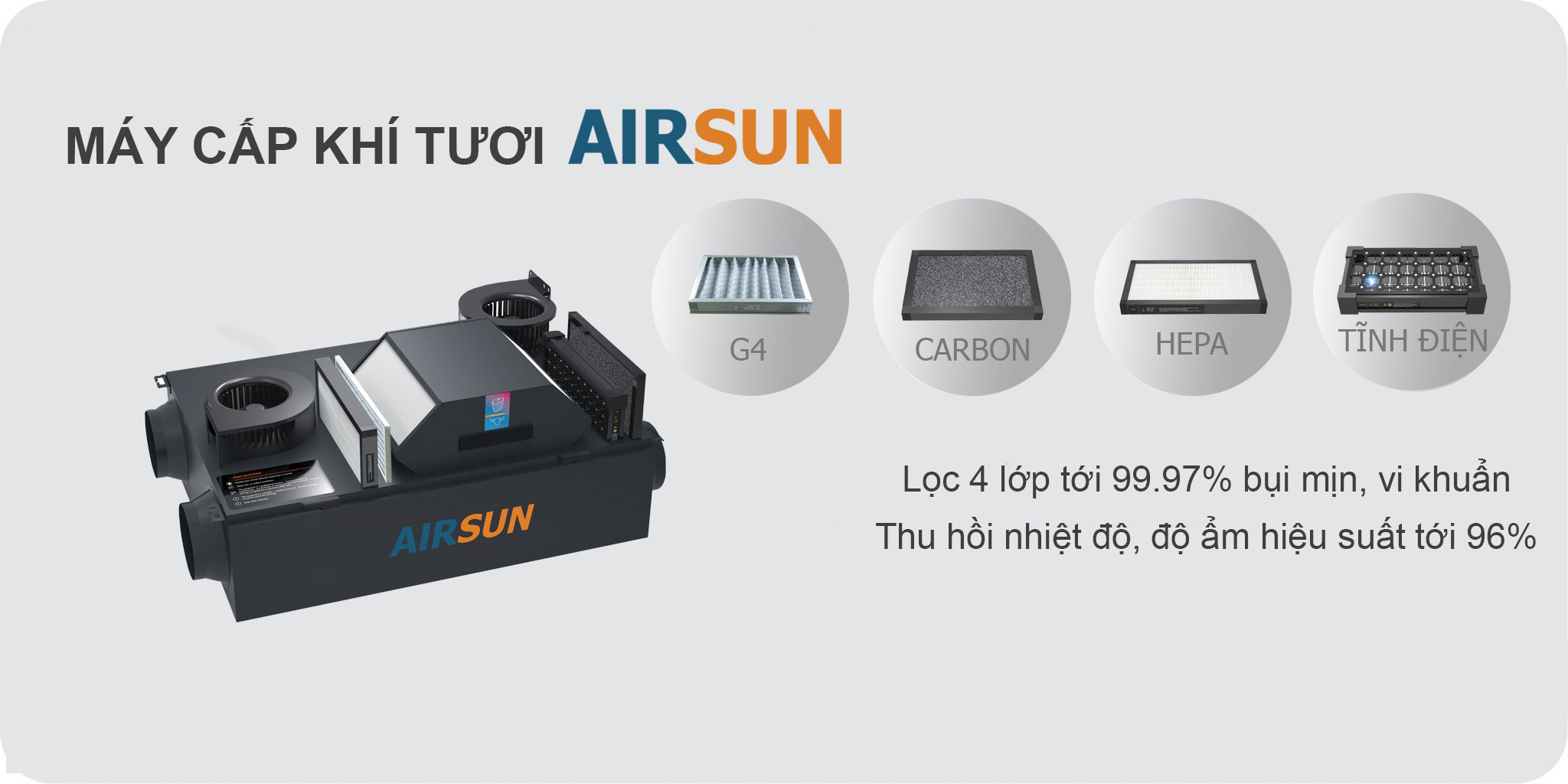 Banner máy cấp khí tươi