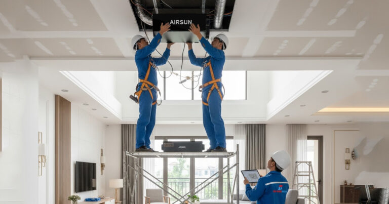 Máy cấp khí tươi biệt thự