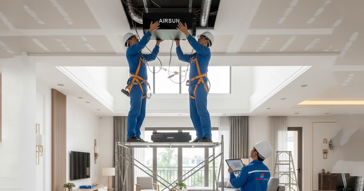 Máy cấp khí tươi biệt thự