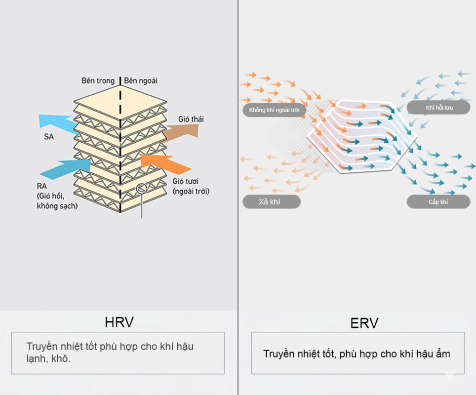 so sánh HRV và ERV