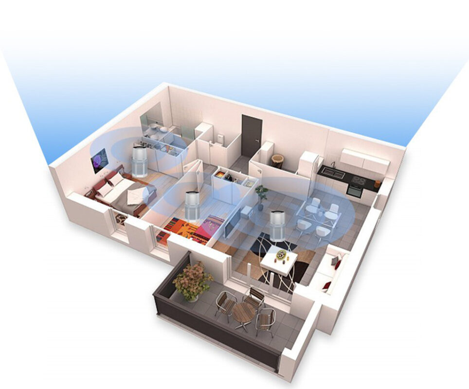 Máy lọc không khí AirSun tích hợp các tính năng thông minh, hiện đại