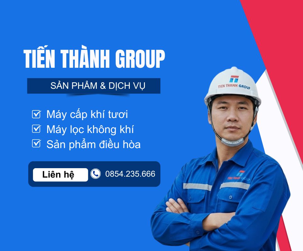 Tiến Thành Group là đơn vị tiên phong trong tư vấn, thiết kế và thi công hệ thống cấp khí tươi trọn gói