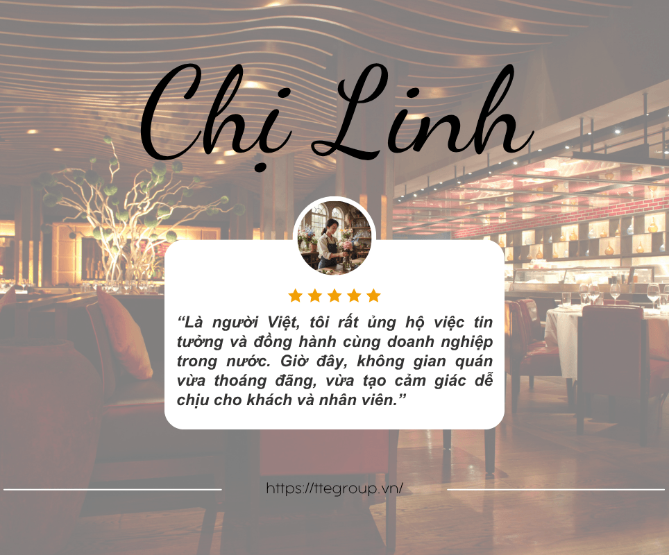Chị Linh chia sẻ cảm nhận khi lắp đặt máy cấp khí tươi nhà hàng
