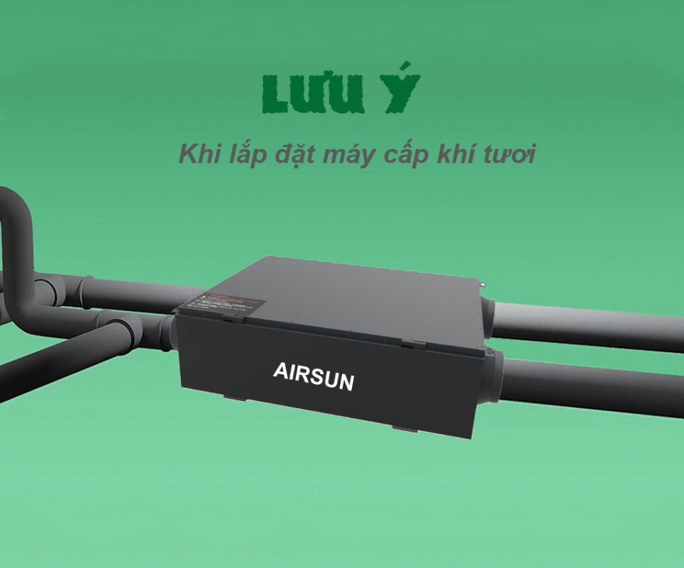 Những lưu ý khi lắp đặt máy cấp khí tươi văn phòng nhà phố