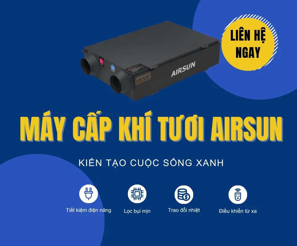 Máy cấp khí tươi Airsun, kiến tạo cuộc sống xanh