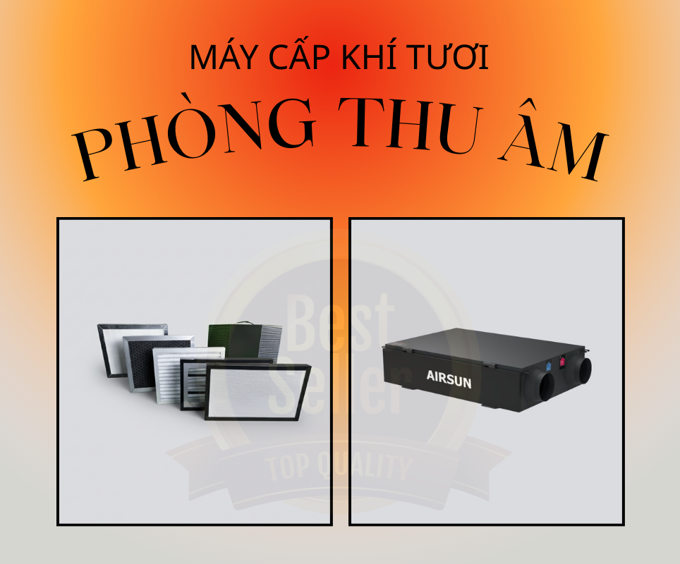 Máy cấp khí tươi phòng thu âm Airsun