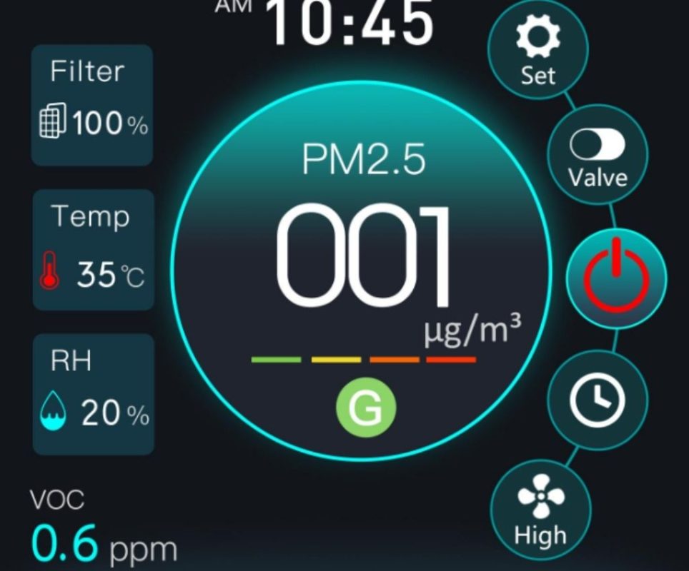 Hướng dẫn sử dụng bảng điều khiển cảm ứng trên máy cấp khí tươi 4 su dung bang dieu khien 4