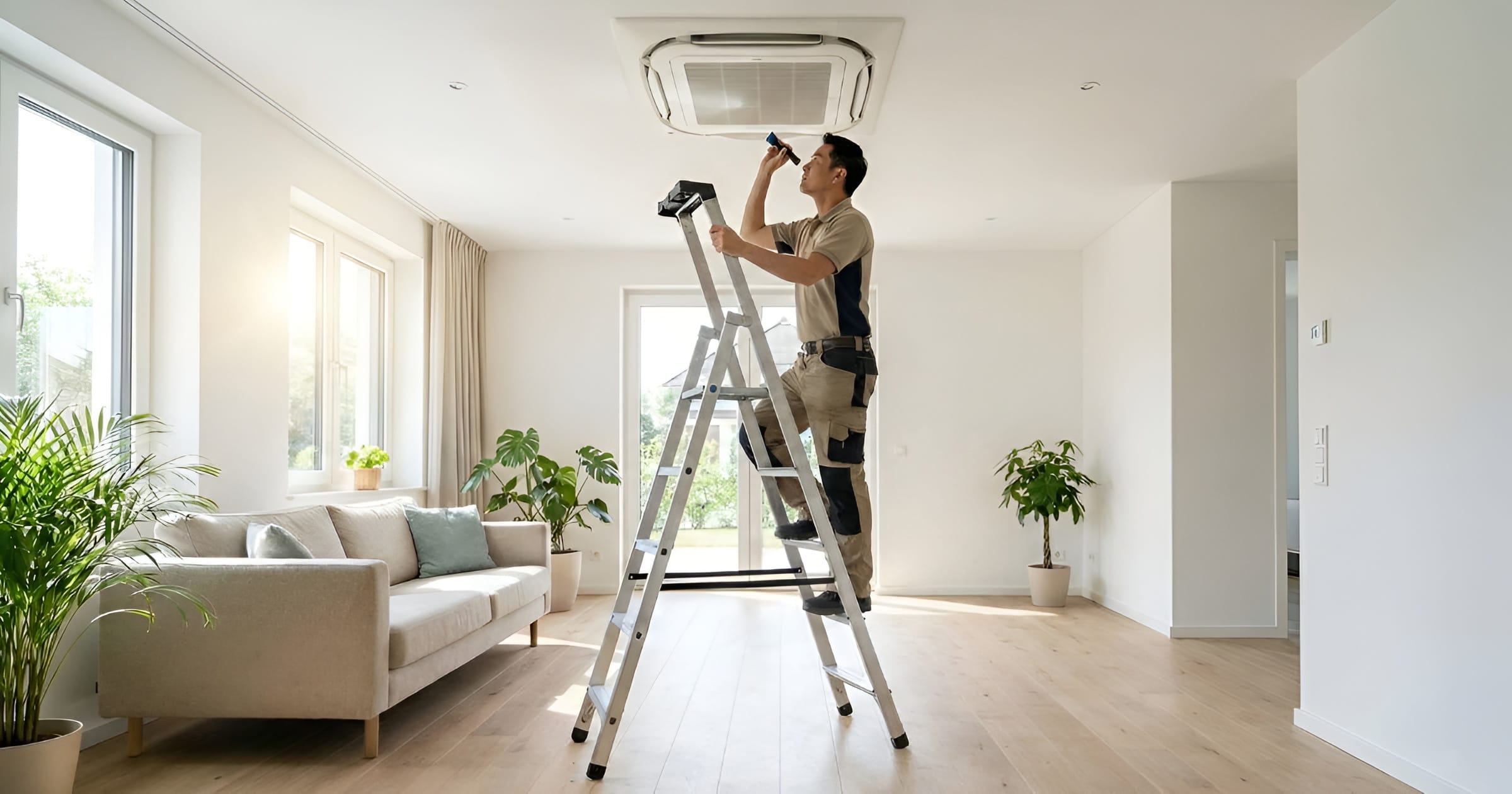 Vệ sinh máy lạnh âm trần