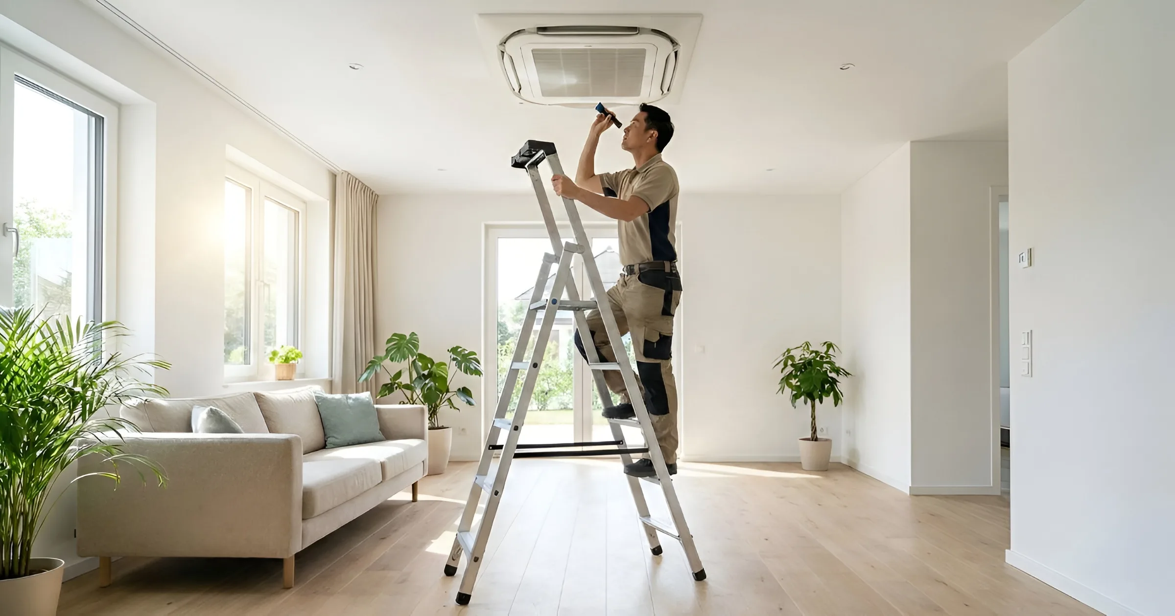 Vệ sinh máy lạnh âm trần