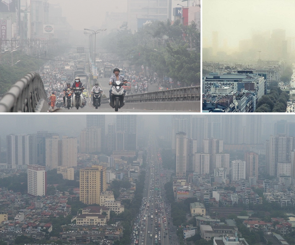 Ô nhiễm bụi mịn tại Hà Nội