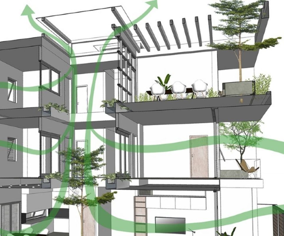 Cải tạo thông gió, cấp khí tươi biệt thự cũ 2 cai tao thong gio biet thu cu 2