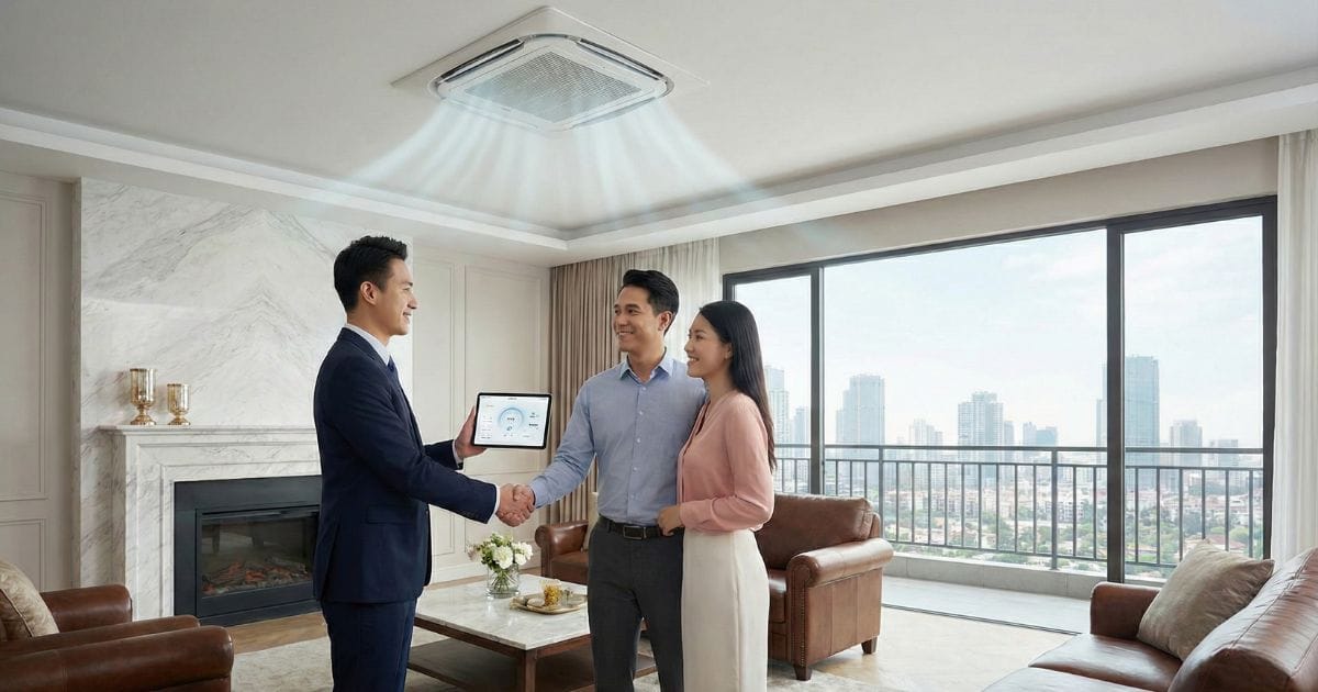 Cấu tạo điều hòa âm trần