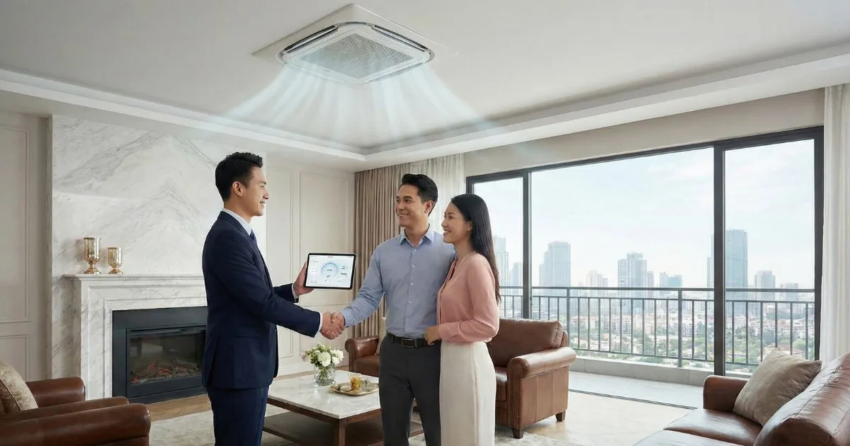 Cấu tạo điều hòa âm trần
