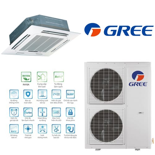 ĐIỀU HOÀ CASSETTE 55000BTU 1 CHIỀU GREE GU160T/A-K/GUL160W/A-M