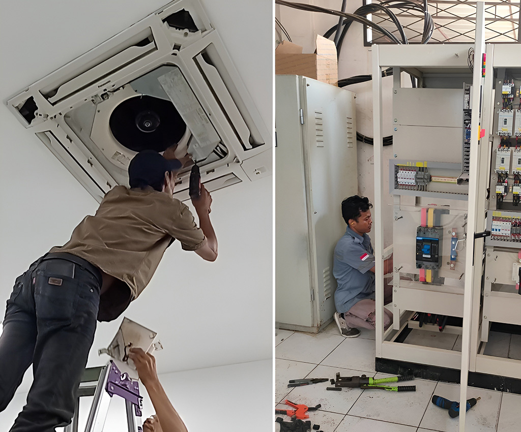 Lắp đặt máy cấp khí tươi