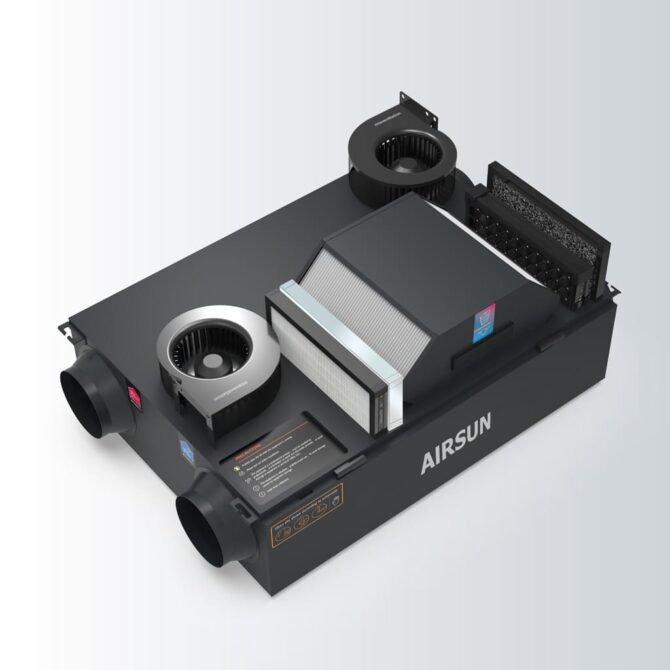 Máy cấp khí tươi 2 chiều AIRSUN AS ERV ESD 250