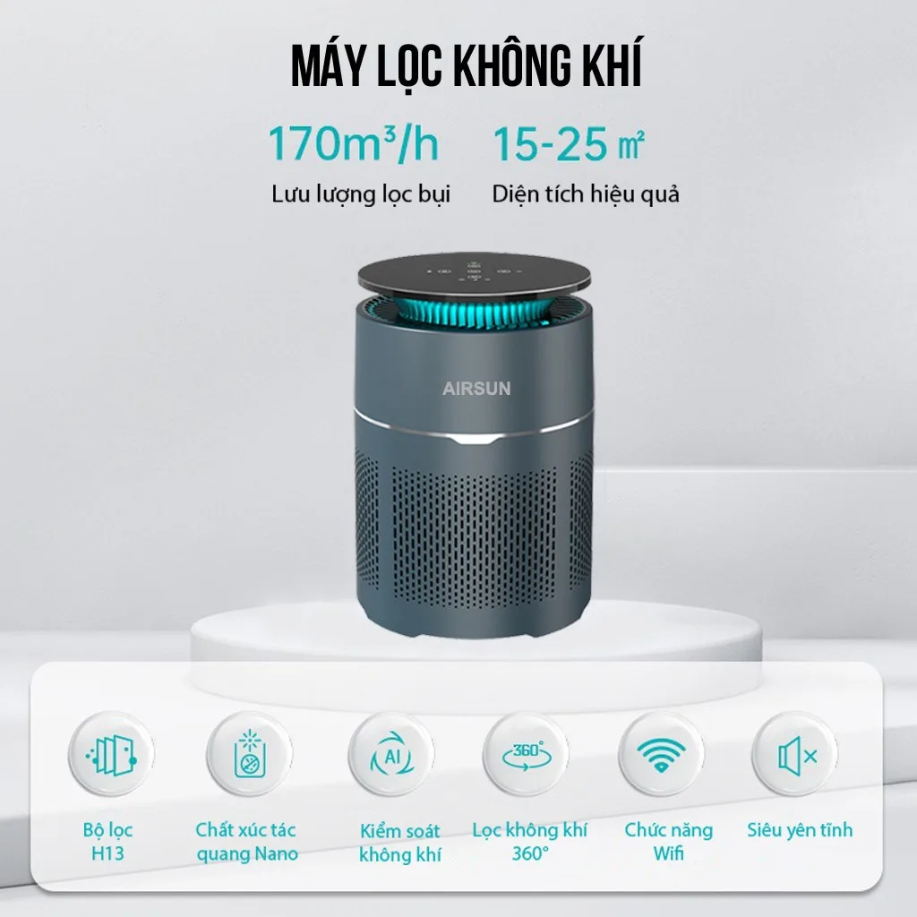 Máy lọc không khí AirSun AS D1 G300 - Ảnh 7
