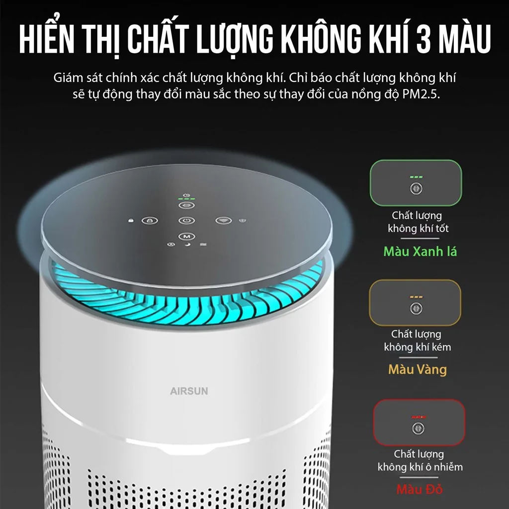 Máy lọc không khí AirSun AS D1 G300 - Ảnh 9