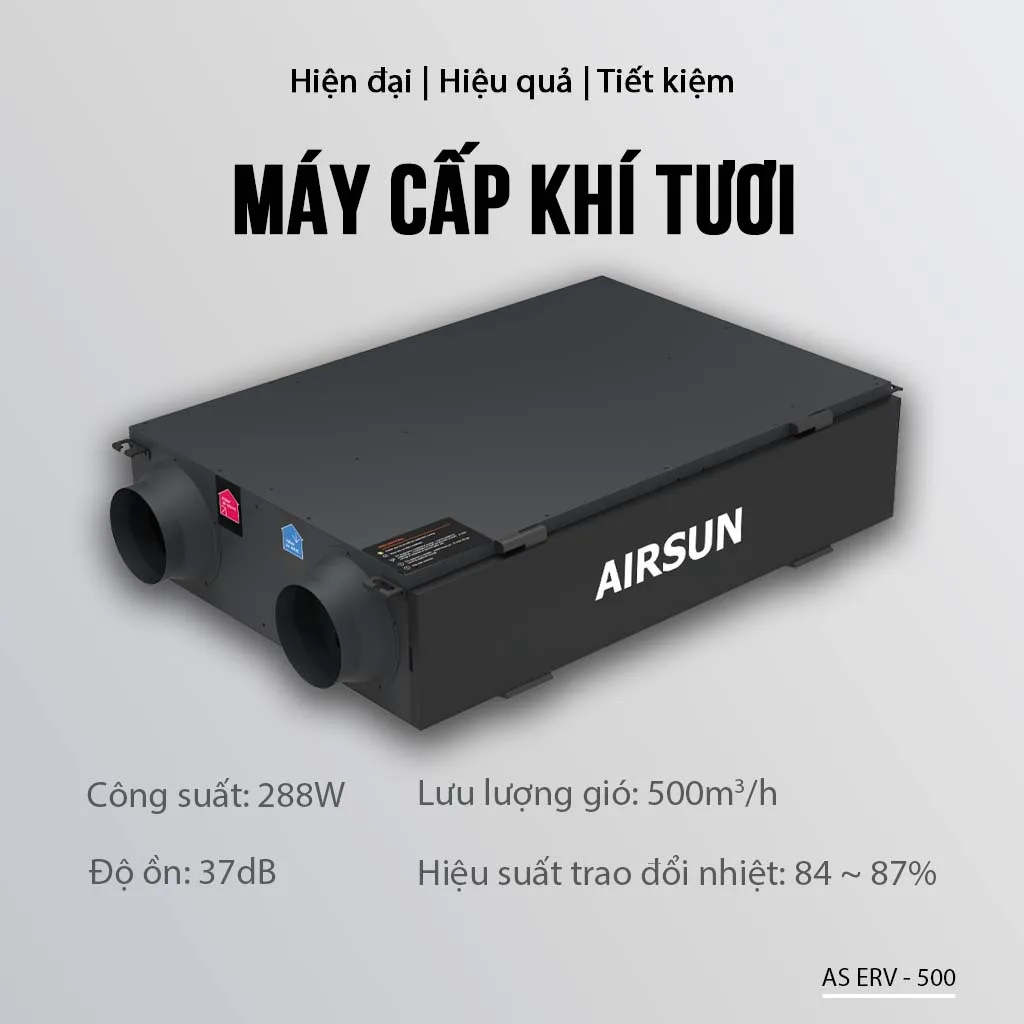 Máy cấp khí tươi AIRSUN AS ERV 500