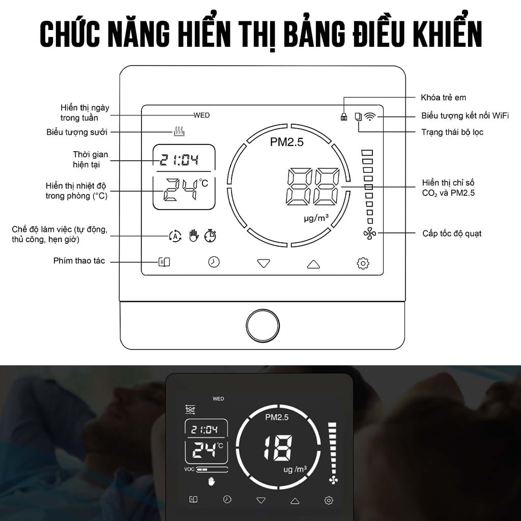 Máy cấp khí tươi AIRSUN AS ERV 500 11 Máy cấp khí tươi AIRSUN AS ERV 500