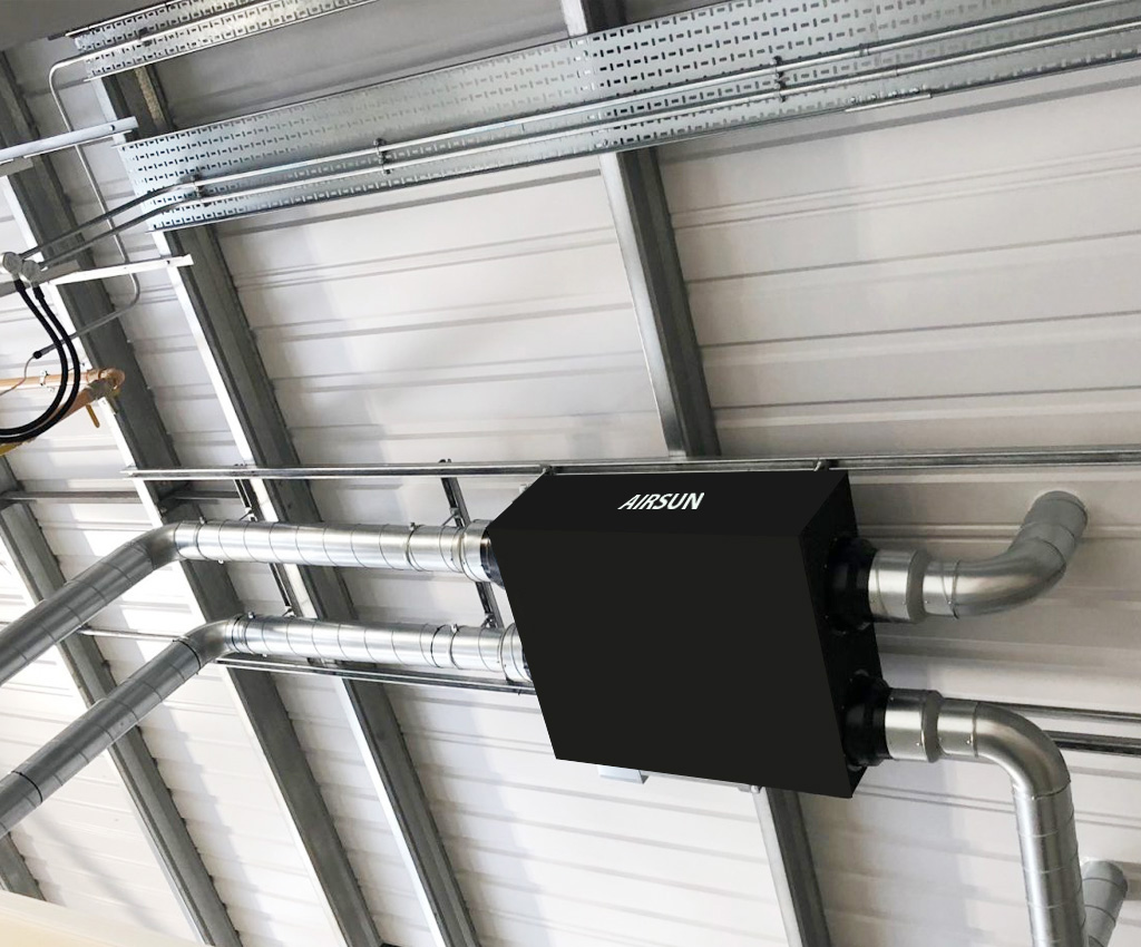 Triển khai máy cấp khí tươi âm trần