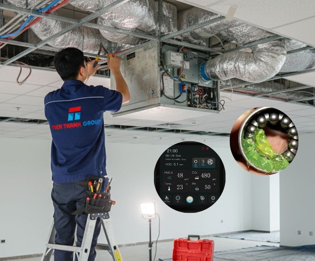 Máy cấp khí tươi kêu to, rung lắc - Nguyên nhân và cách khắc phục 5 may cap khi tuoi keu to 5