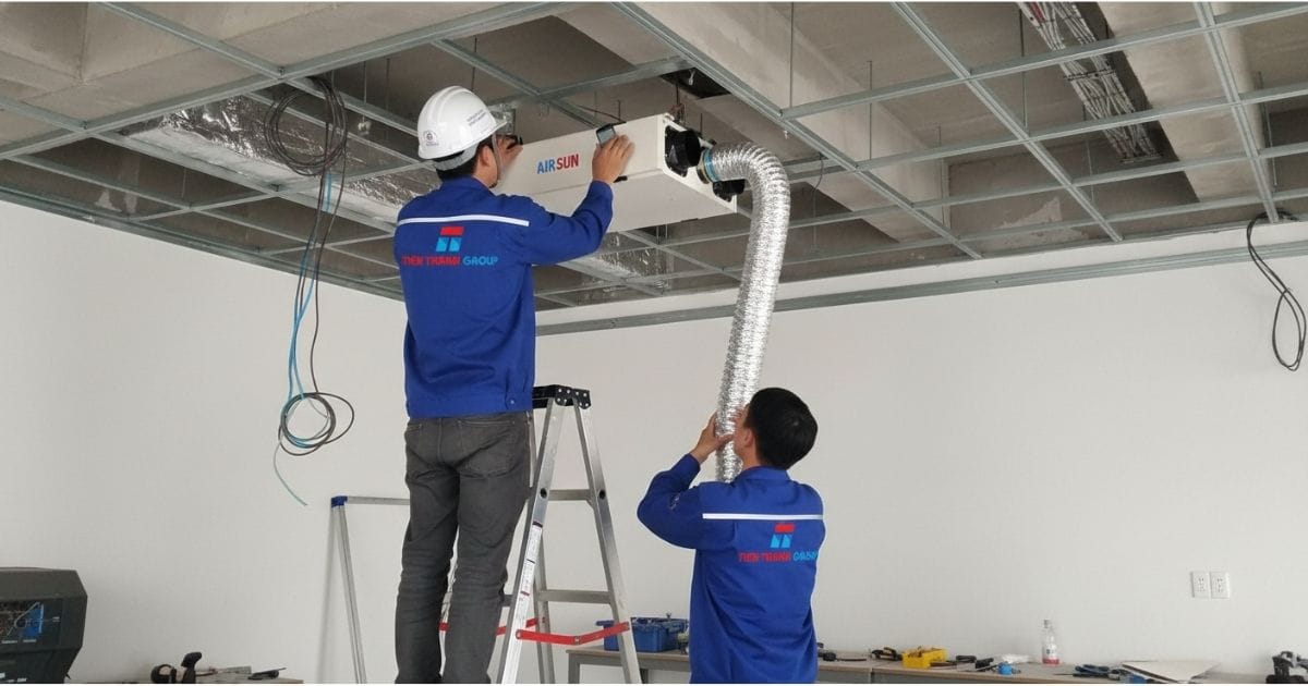 Lắp đặt máy cấp khí tươi tại Hải Phòng uy tín chuyên nghiệp