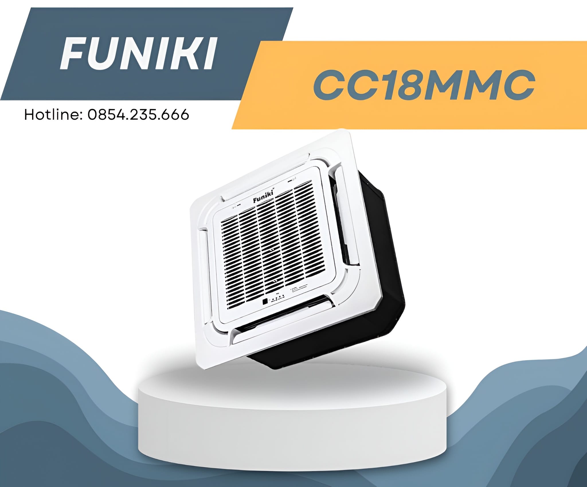 Top 10 điều hòa âm trần tốt nhất, bán chạy 11 Funiki CC18MMC thường được chọn khi cần tối ưu chi phí nhưng vẫn đảm bảo tính thẩm mỹ trần