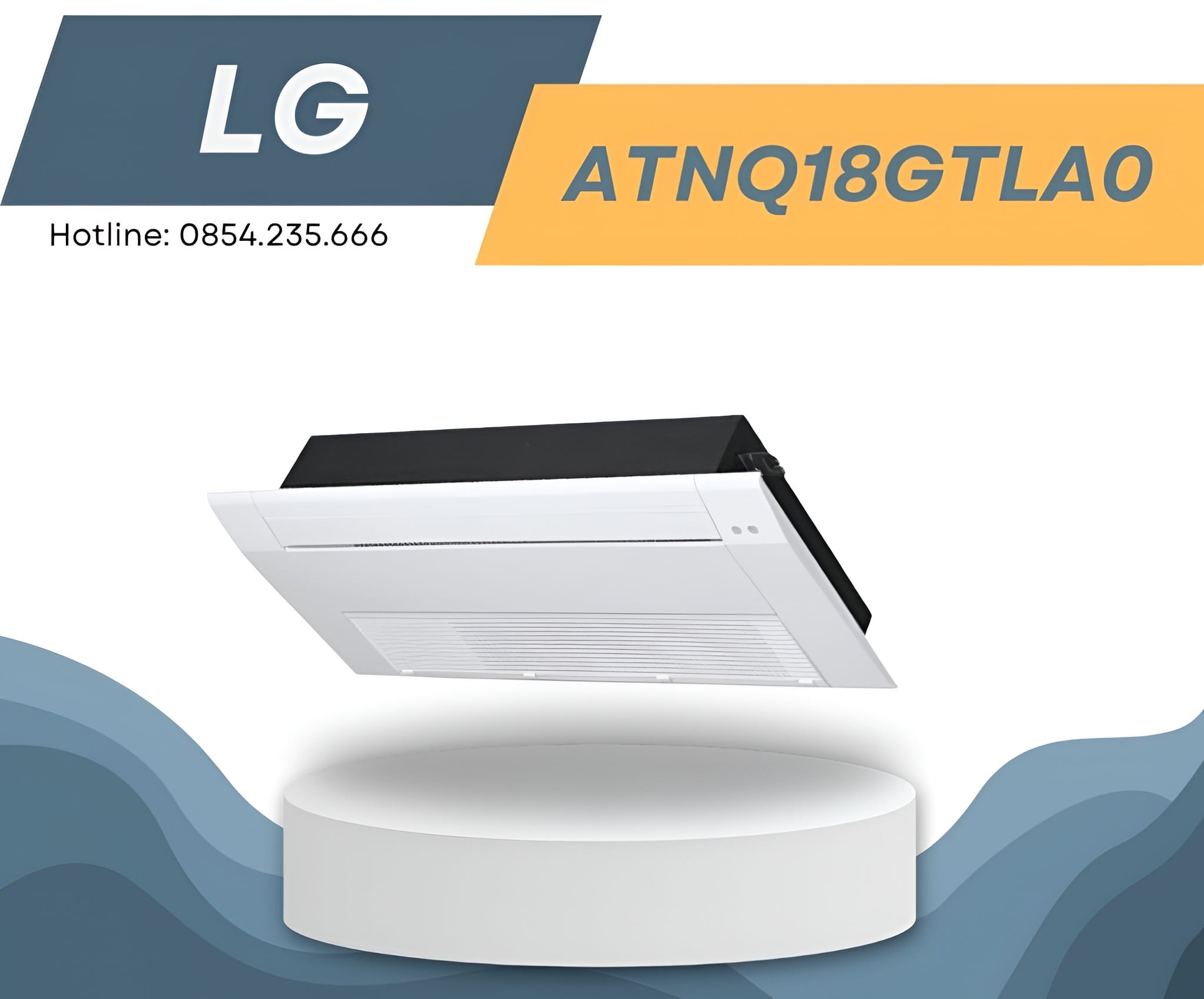 Top 10 điều hòa âm trần tốt nhất, bán chạy 4 LG ATNQ18GTLA0 phù hợp nhà ở hiện đại nhờ thiết kế gọn trong phân khúc điều hòa âm trần