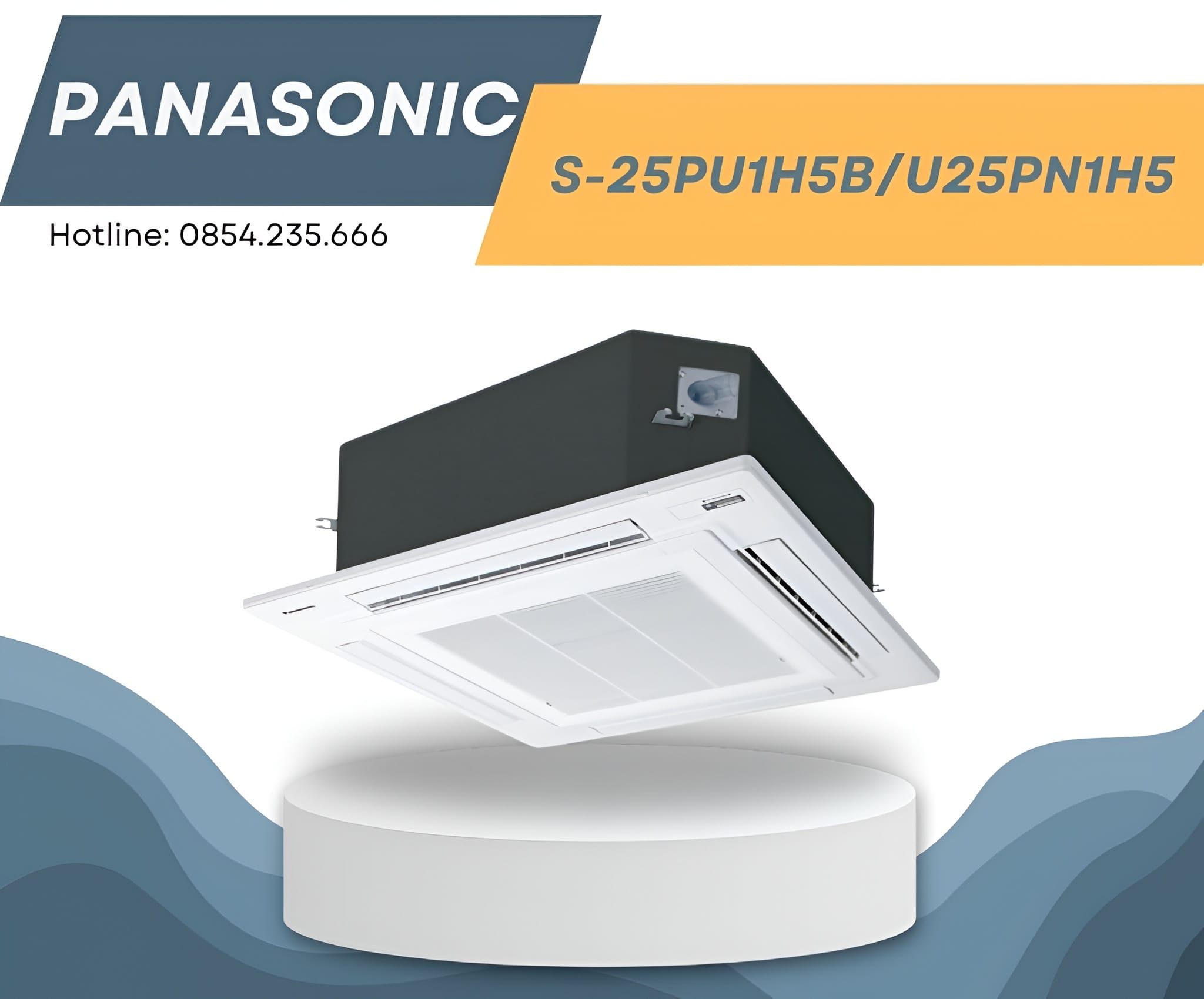 Top 10 điều hòa âm trần tốt nhất, bán chạy 3 Panasonic S-25PU1H5B là mẫu điều hòa âm trần nên mua cho không gian yêu cầu sự êm ái và dễ chịu