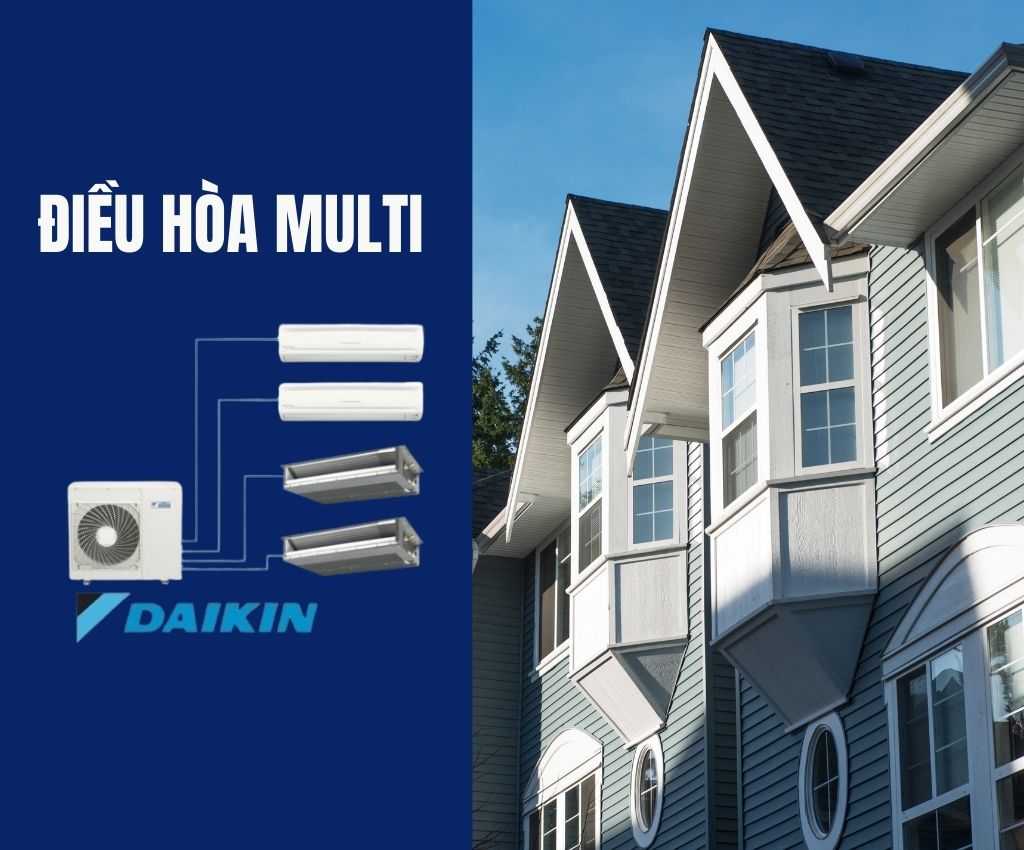 Hệ thống Multi Daikin - Giải ph&aacute;p kết nối 1 d&agrave;n n&oacute;ng với nhiều d&agrave;n lạnh, tối ưu kh&ocirc;ng gian lắp đặt ban c&ocirc;ng