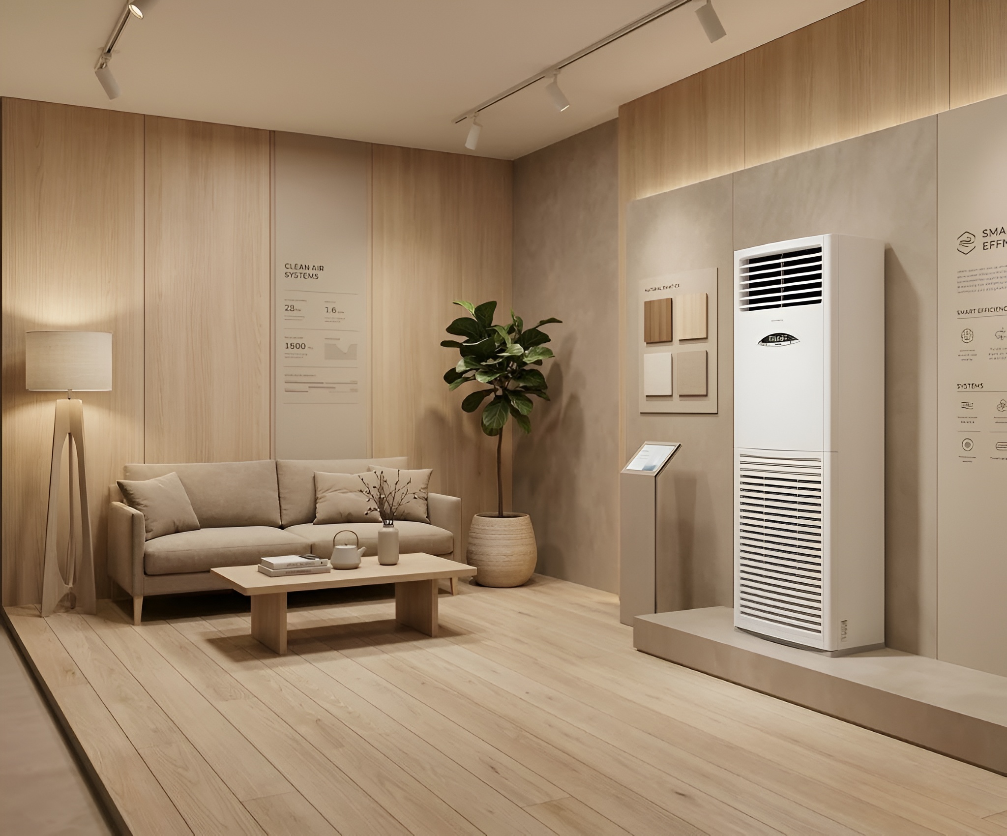 Điều h&ograve;a c&acirc;y - Giải ph&aacute;p lắp đặt điều h&ograve;a tủ đứng tối ưu cho c&aacute;c kh&ocirc;ng gian c&oacute; diện t&iacute;ch lớn