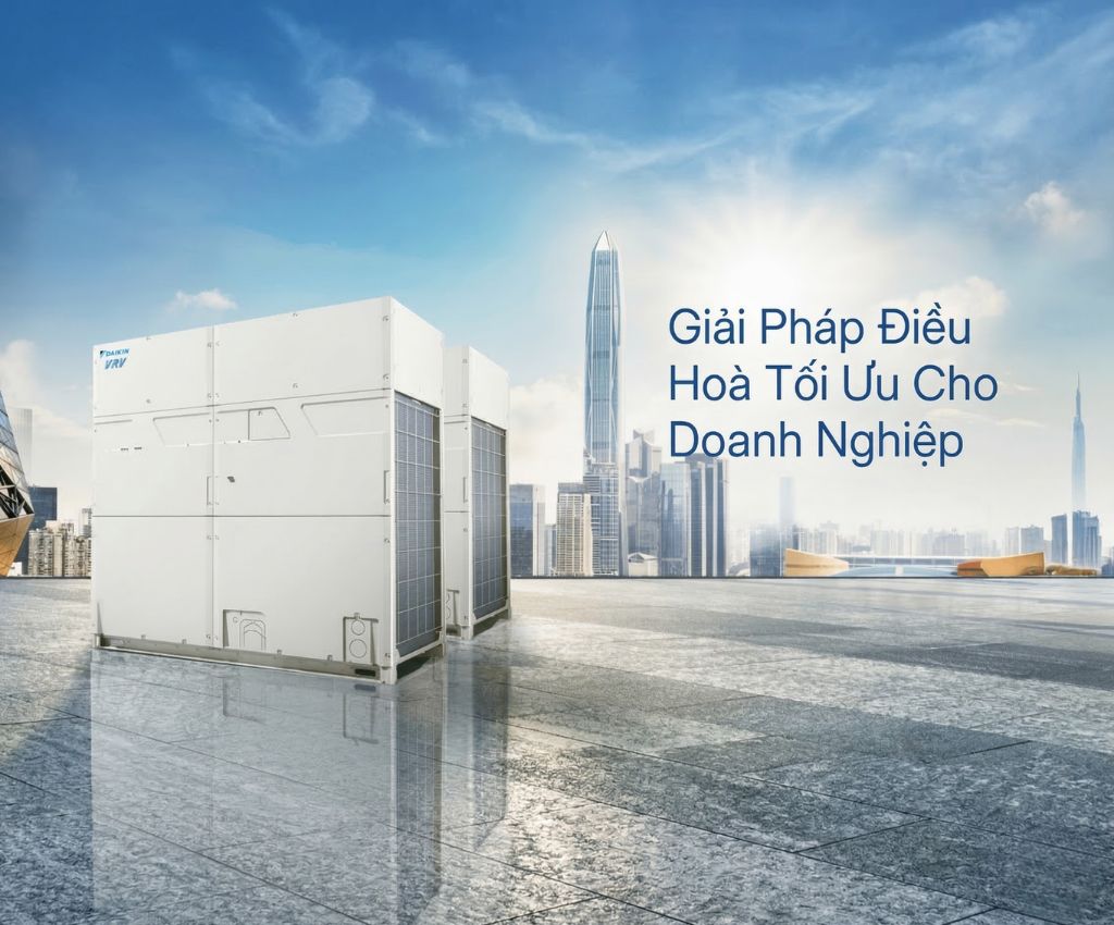 Hệ thống VRV &ndash; Giải ph&aacute;p điều h&ograve;a trung t&acirc;m ti&ecirc;n tiến d&agrave;nh cho c&aacute;c t&ograve;a nh&agrave; thương mại v&agrave; cao tầng.