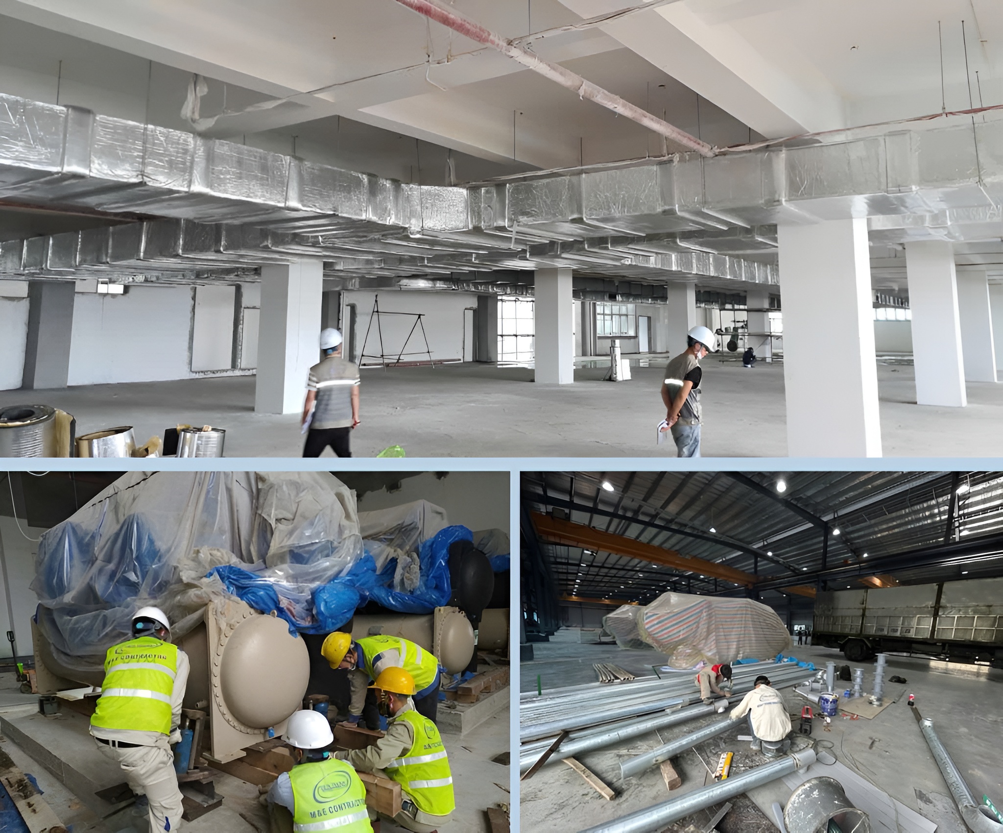 Tiến Th&agrave;nh Group - Thi c&ocirc;ng điều h&ograve;a trung t&acirc;m chuẩn kỹ thuật