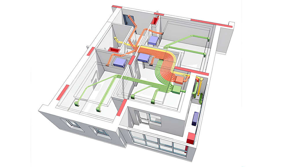 Bản vẽ thiết kế lắp điều hòa trung tâm cho công trình