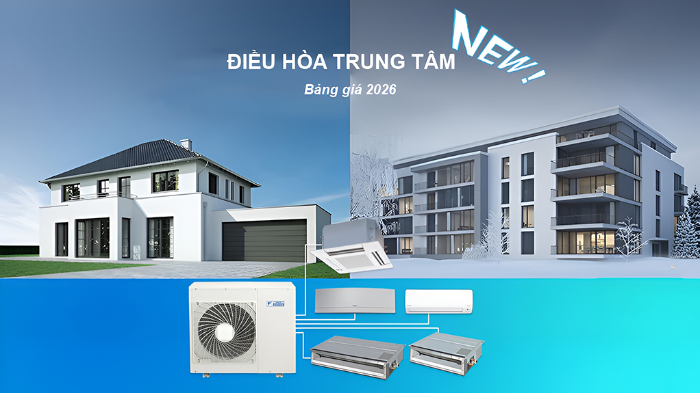 Bảng giá thiết bị điều hòa trung tâm