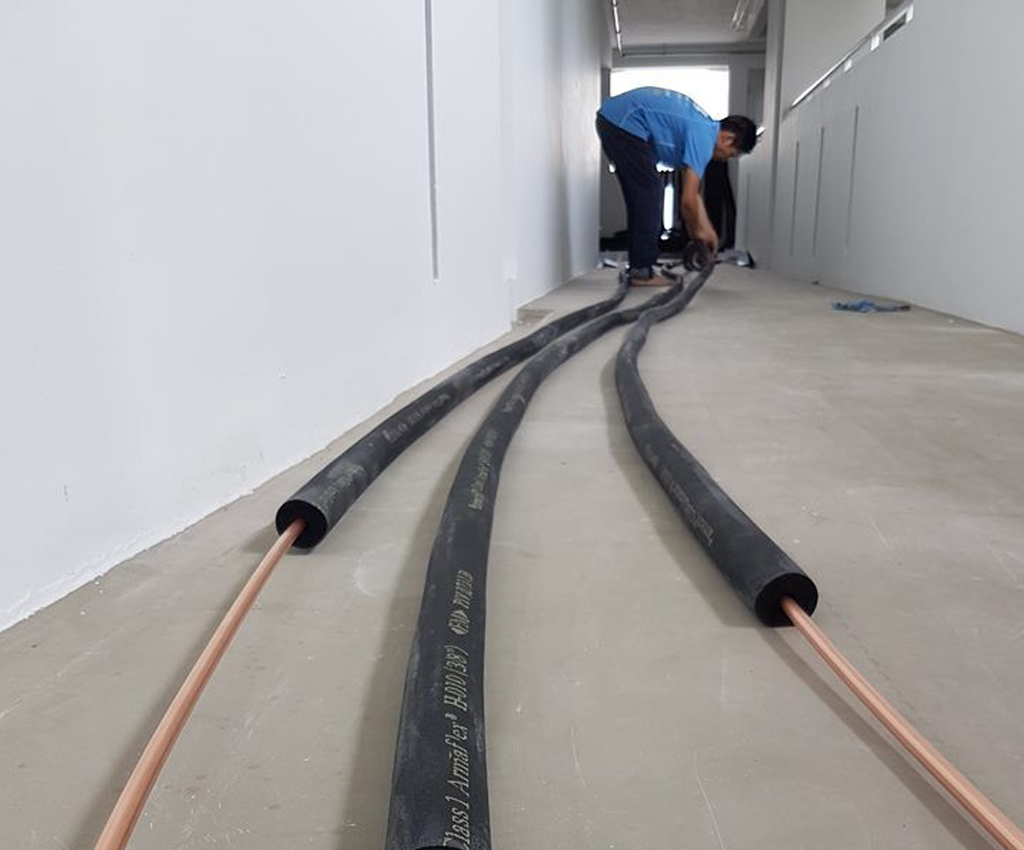 Đường ống đồng dẫn gas cho điều hòa trung tâm