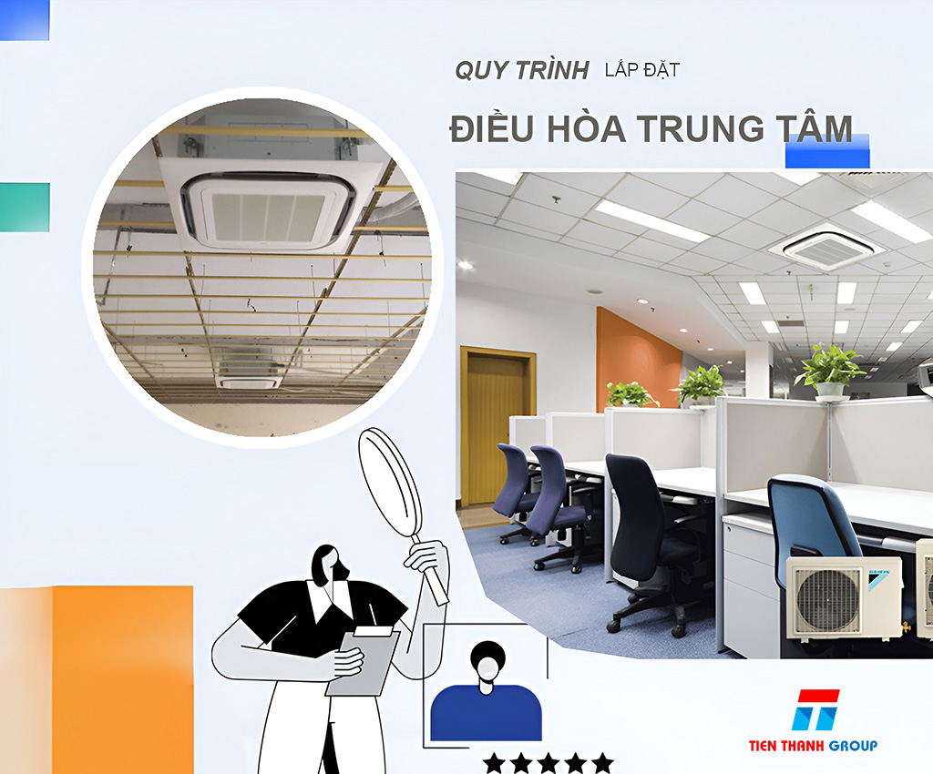 Quy trình lắp đặt điều hòa trung tâm